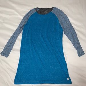 Departwest Blue Gray 3/4 Sleeve Shirt Medium